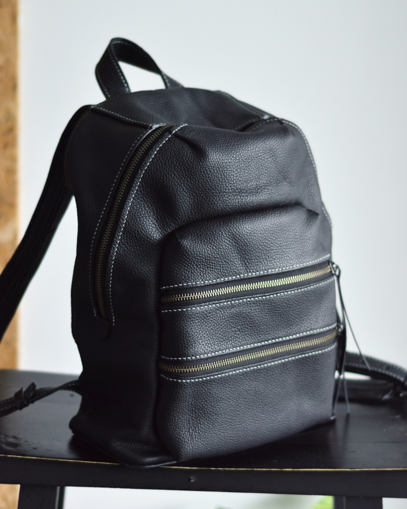 All-leather Backpack