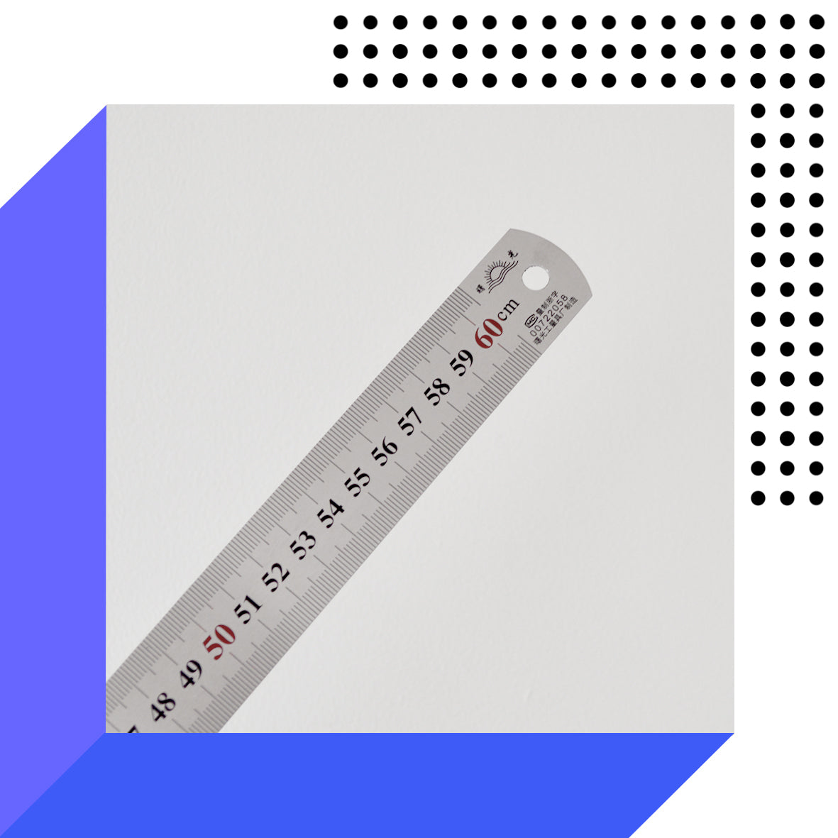 60cm Ruler Inox Steel Ruler | 60cm – SoulFlowerCo
